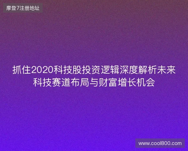抓住2020科技股投资逻辑深度解析未来科技赛道布局与财富增长机会 抓住2020科技股投资逻辑深度解析未来科技赛道布局与财富增长机会